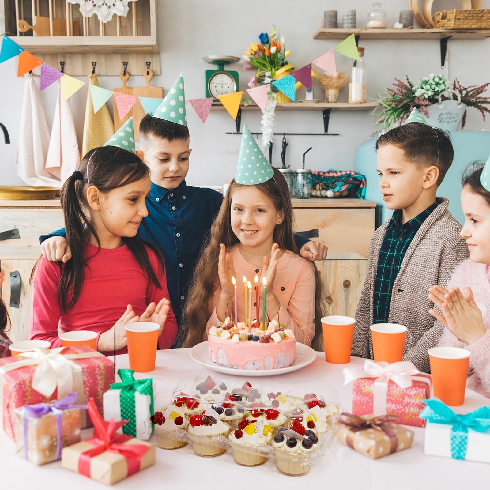 WIKDAY 144-cupcake capacity fits large gatherings and catering.