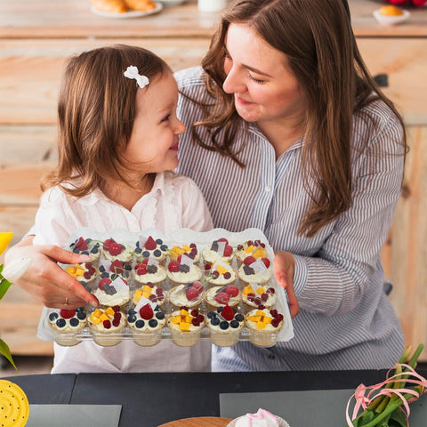WIKDAY reusable dessert boxes offer convenient party storage