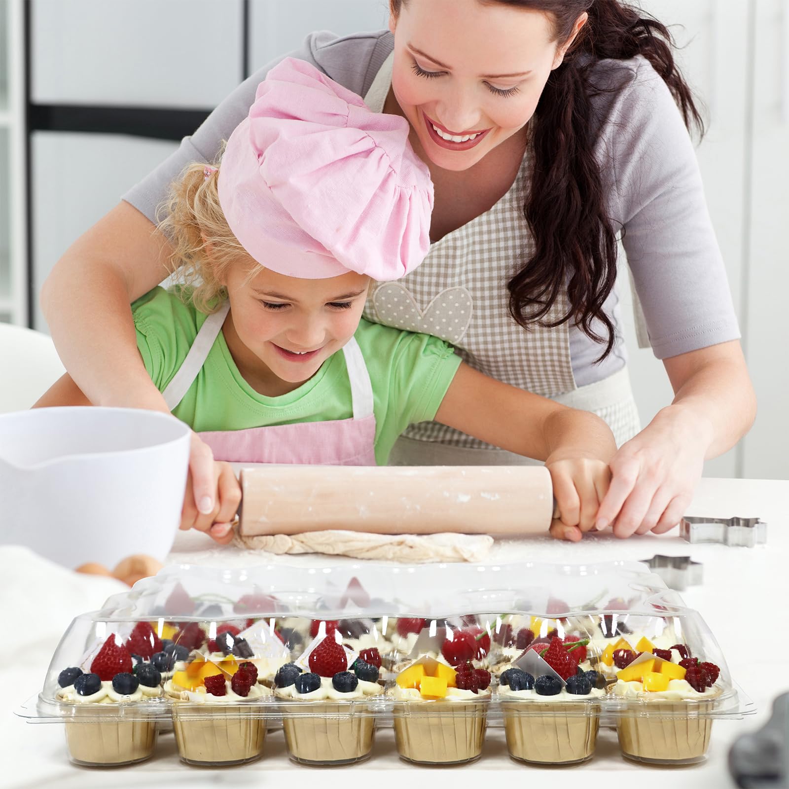 WIKDAY transparent display boxes showcase desserts while staying fresh