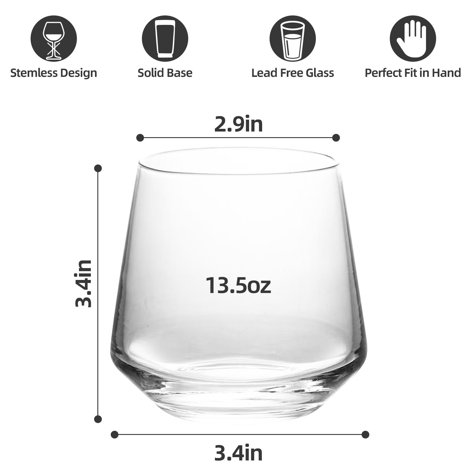 WIKERWANG glass close-up highlighting lead-free quality and precise rim.