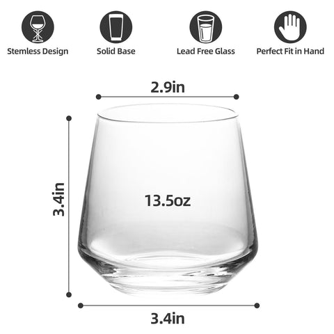 WIKERWANG glass close-up highlighting lead-free quality and precise rim.