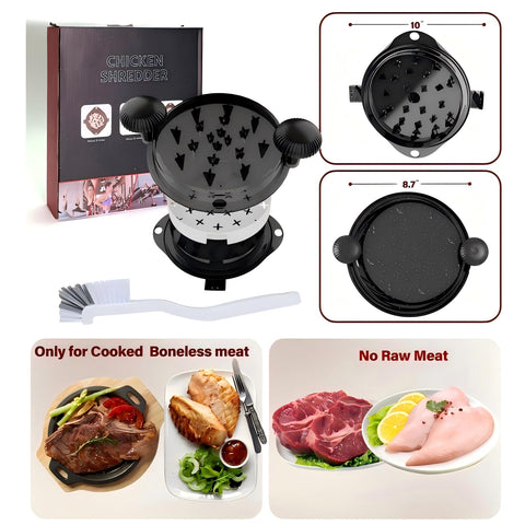 Wiki Jooy chicken shredder compact storage — space-saving kitchen gadget.