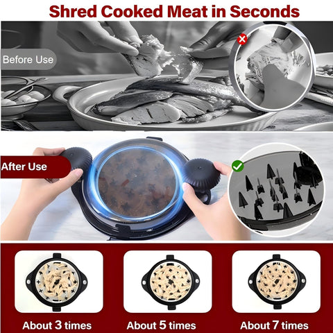Wiki Jooy chicken shredder removable plate — supports multi-round shredding.