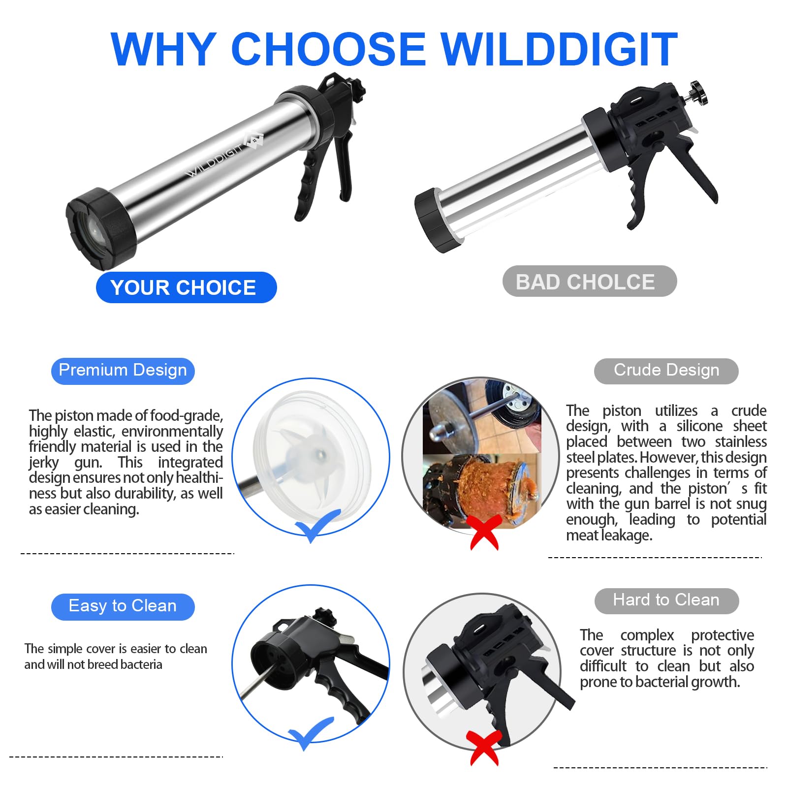 WILDDIGIT cleaning brushes set for easy maintenance