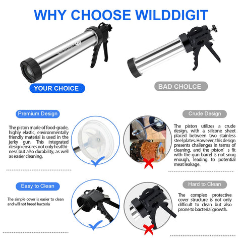 WILDDIGIT cleaning brushes set for easy maintenance