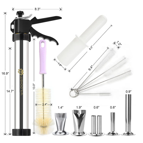 WILDDIGIT stainless nozzles five-pack for varied jerky shapes