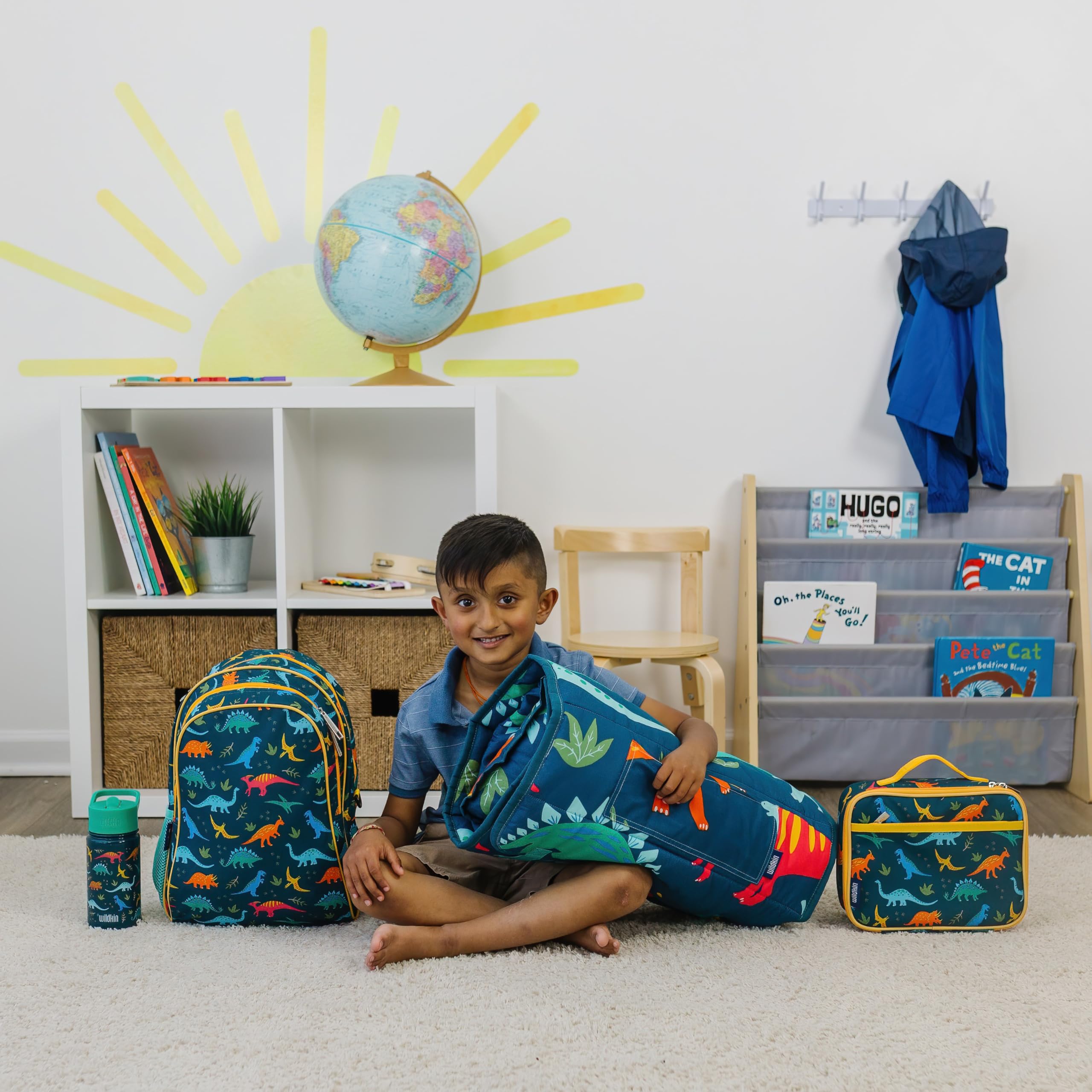 Wildkin easy-clean fabric makes cleanup quick after lunch at home or school