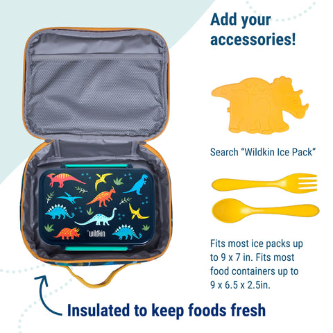 Wildkin insulated lunch box preserves temperature to keep meals fresh