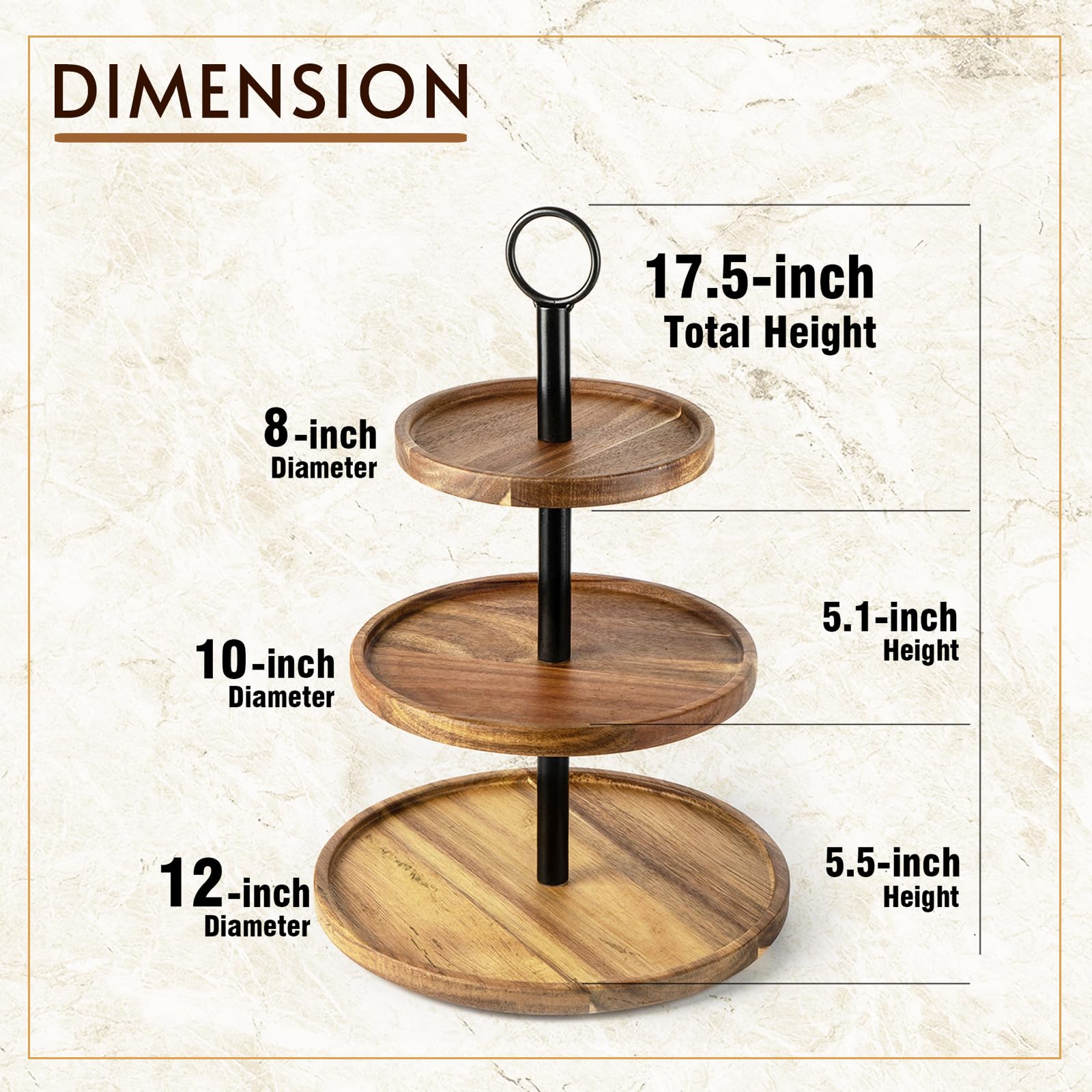 WILDMOS tea party or wedding serving tray adds versatile space at coffee stations.