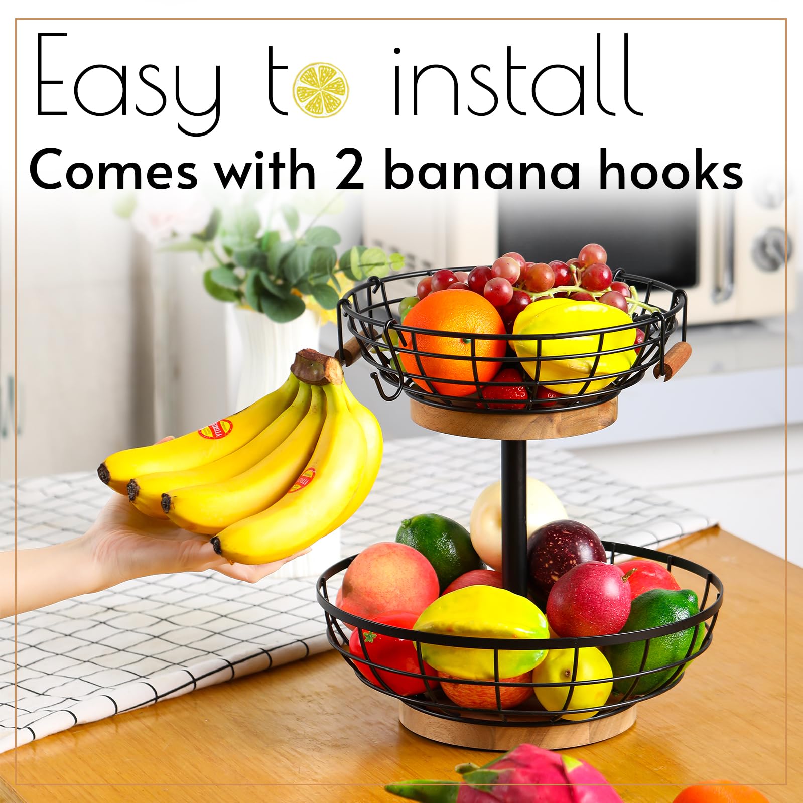 WILDMOS wood-base design adds warmth and stability to kitchen counters.