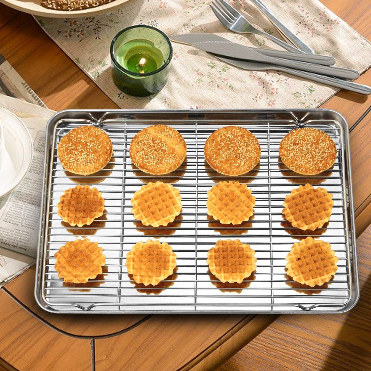 Wildone bacon rack function keeps bacon crispy and elevated.