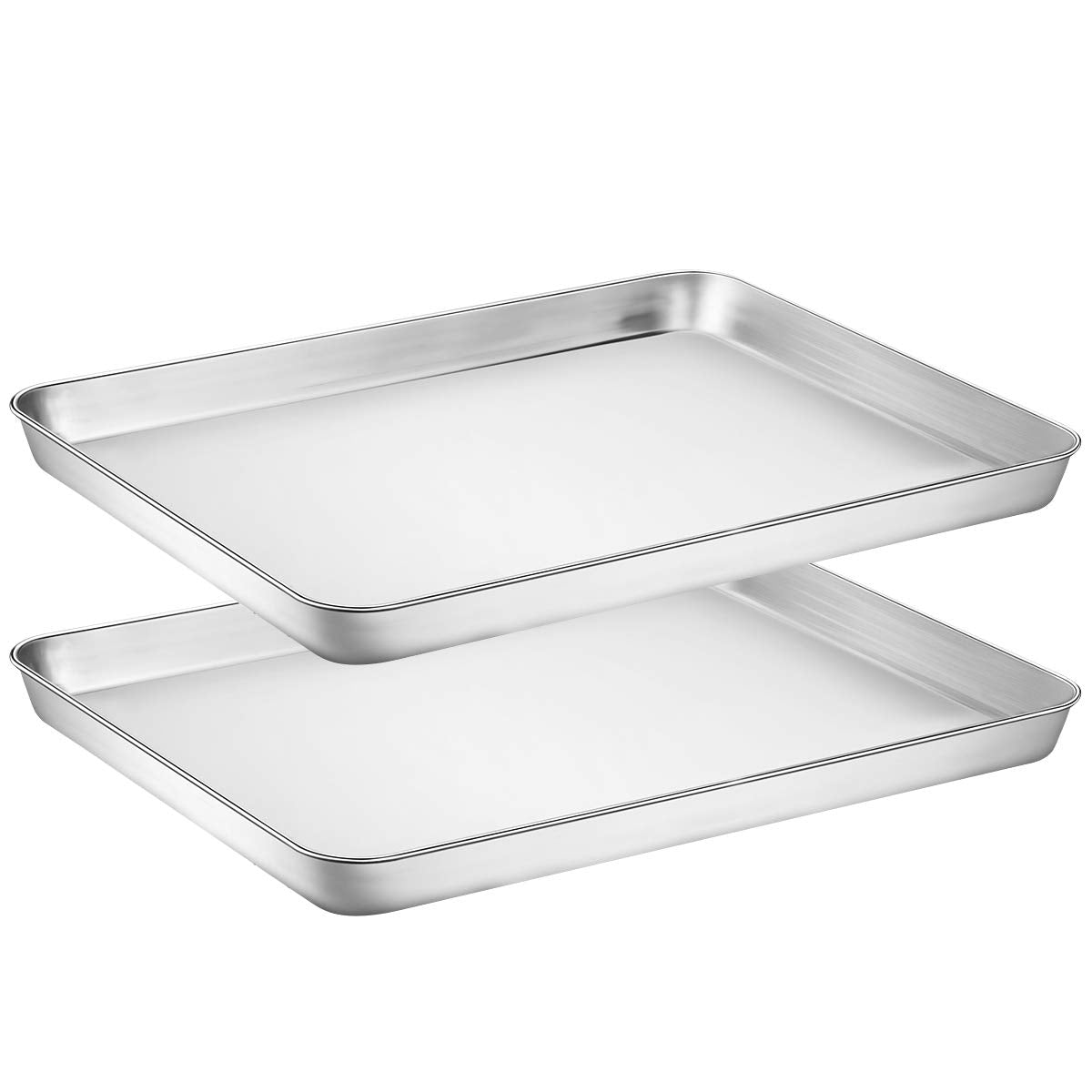 Wildone baking sheet set with mirror finish for easy food release and cleanup