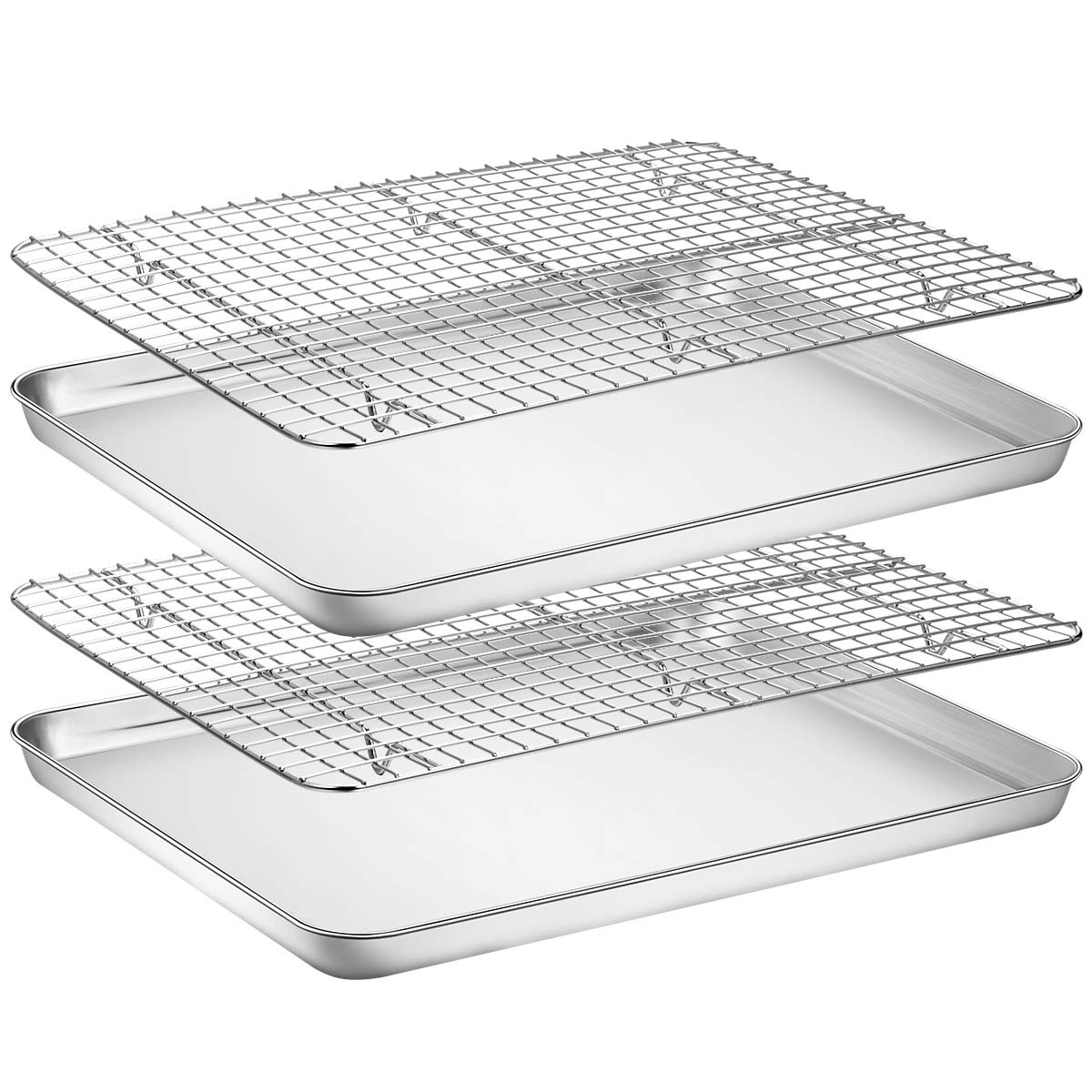 Wildone baking sheet with rack set in oven for even baking.