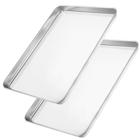 Wildone baking sheet with smooth roll edges for comfortable handling