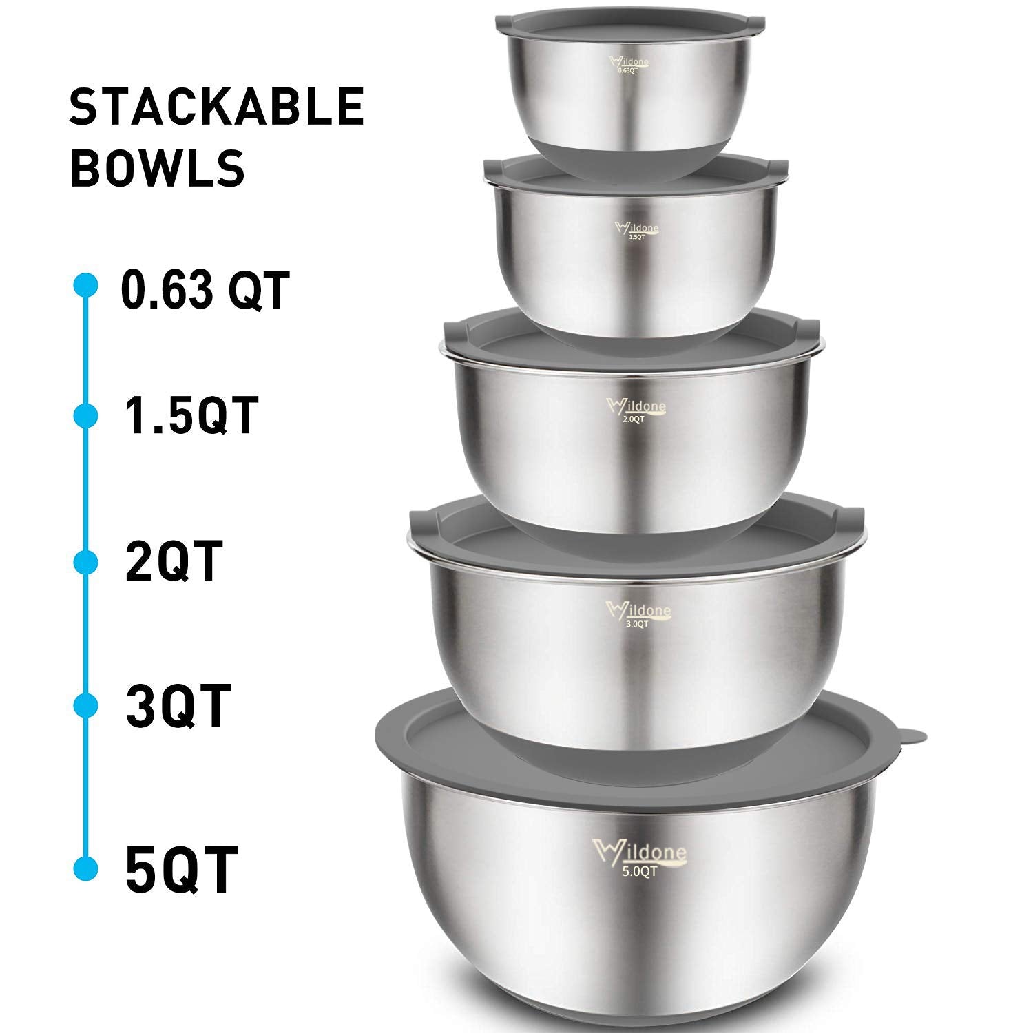 Wildone bowls are dishwasher-safe for quick cleanup.