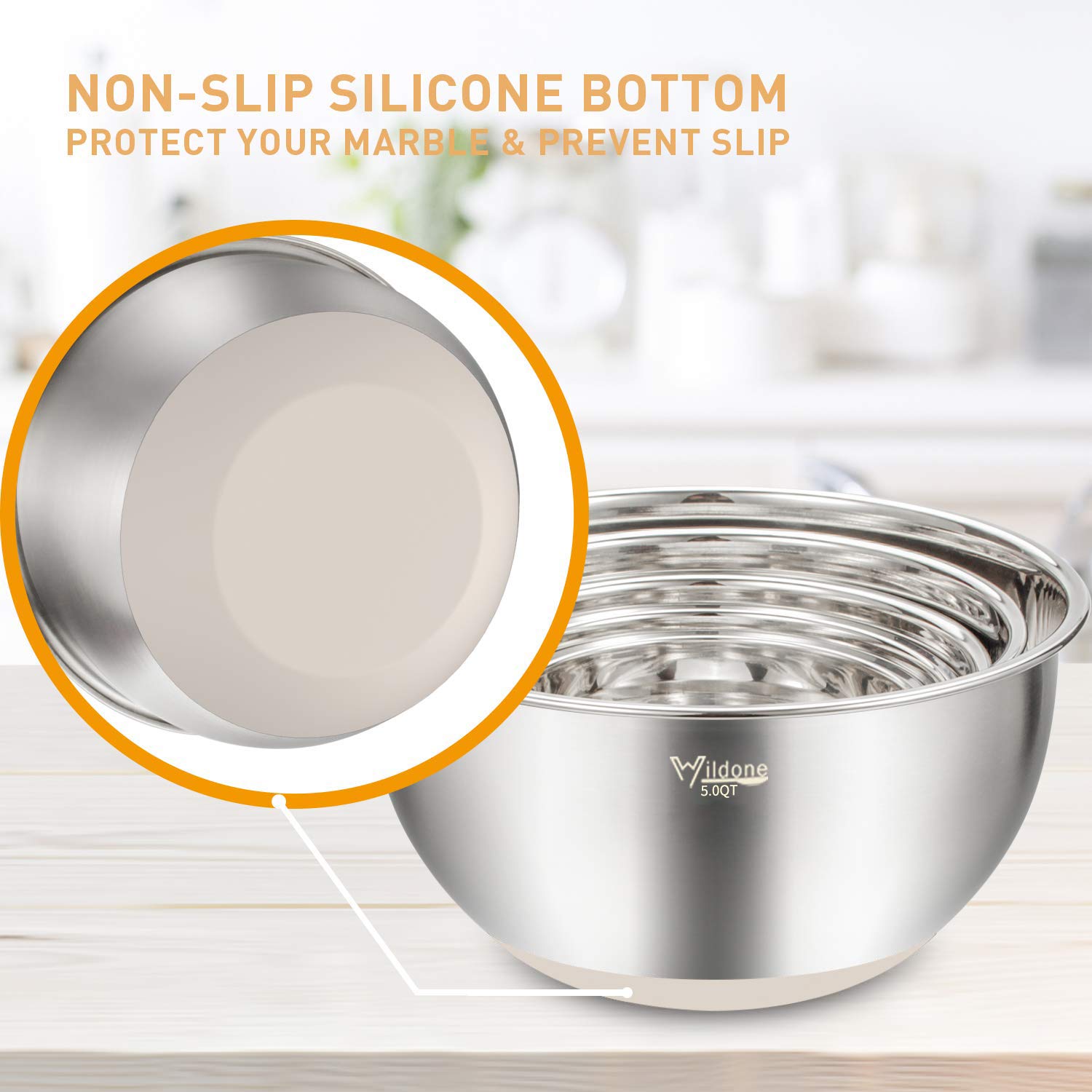 Wildone airtight lids seal in freshness and simplify compact storage