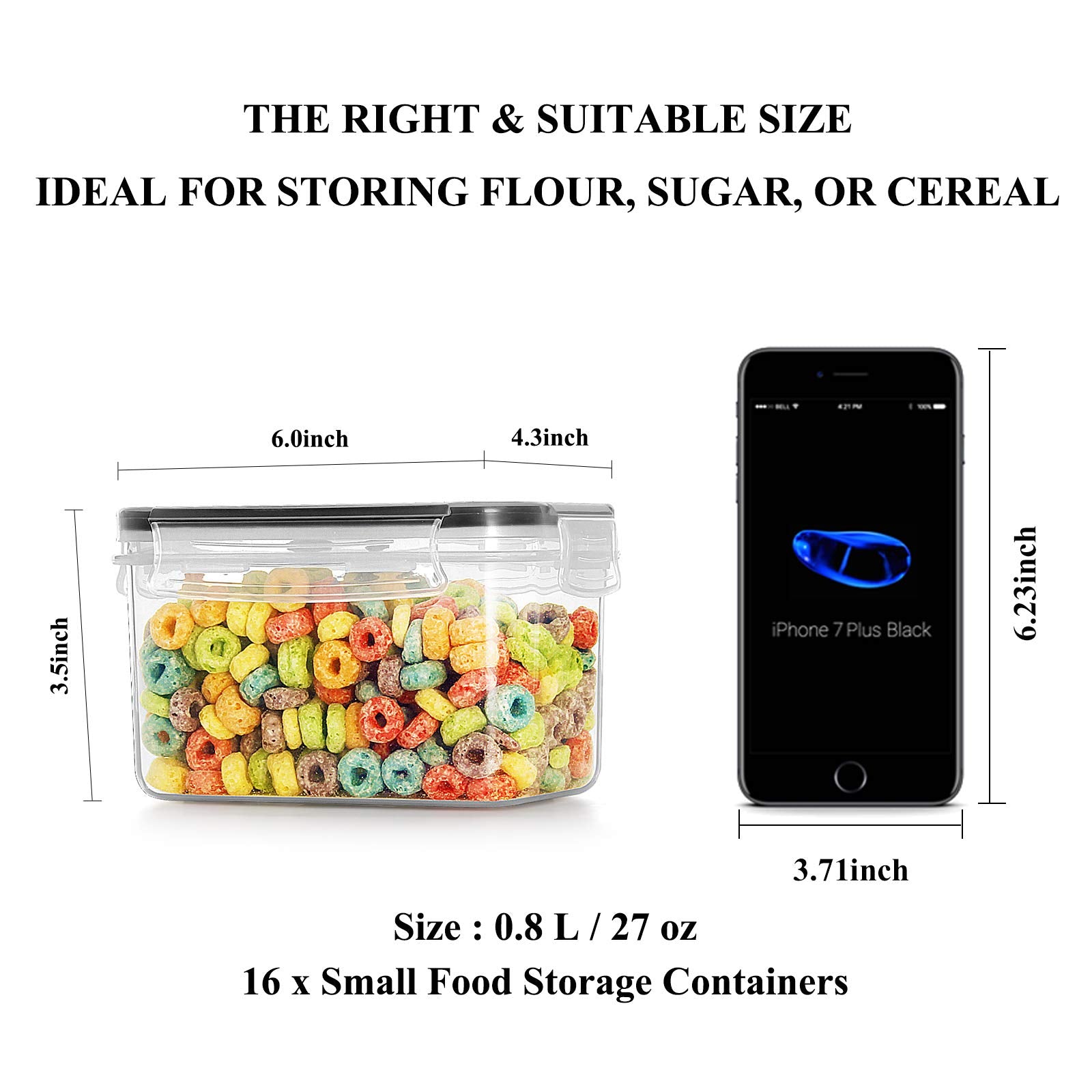 Wildone clear durable plastic see-through body for quick content checks.