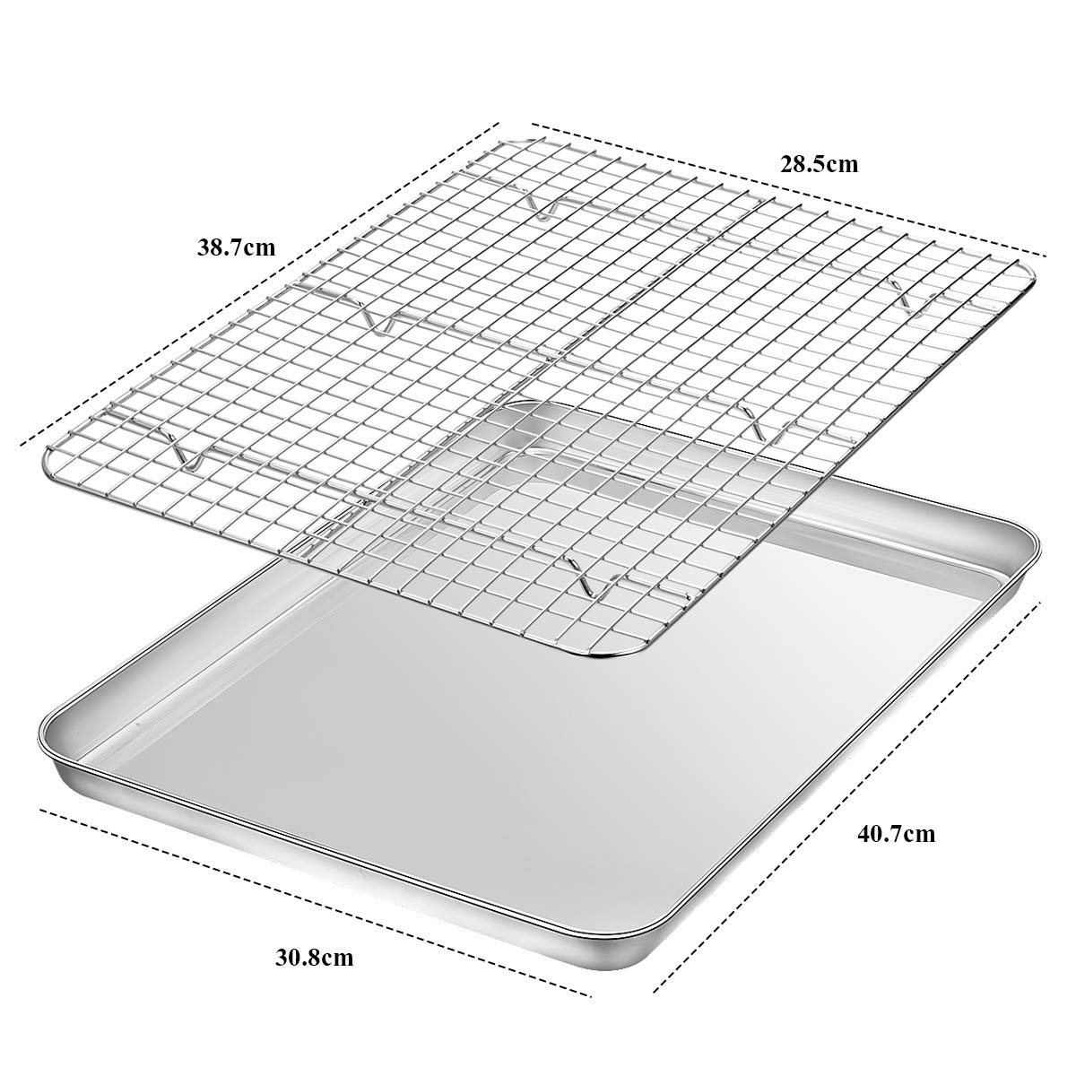 Wildone cooling rack close-up, coatings-free design for safe broiling and cooling.
