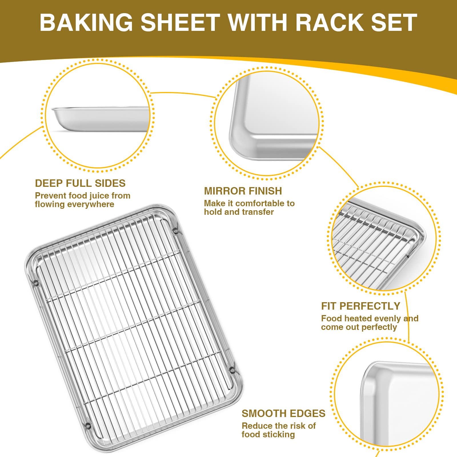 Wildone cooling rack set large in use, promotes airflow for crisp cooling.