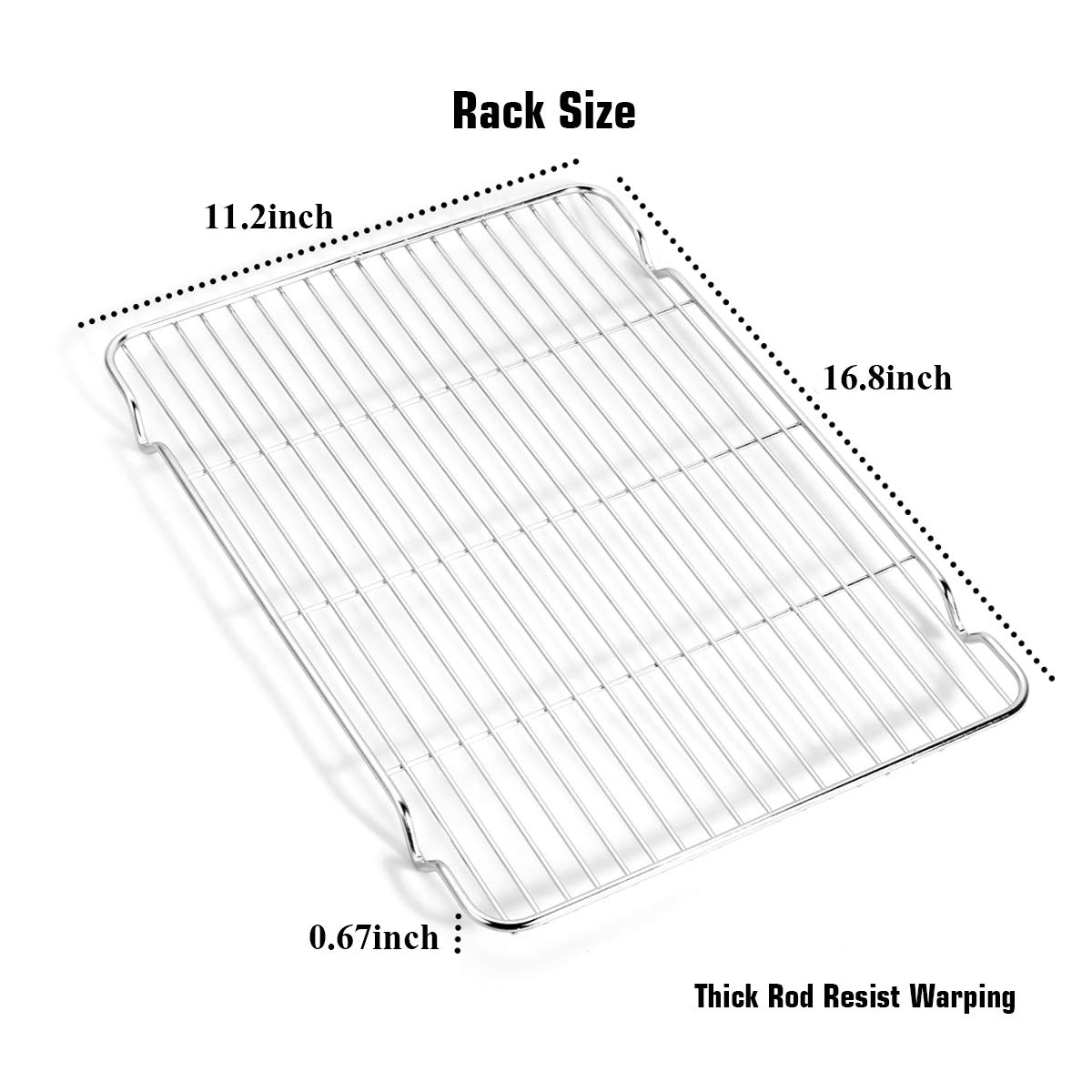 Wildone dishwasher-safe baking sheets and racks for easy cleanup.