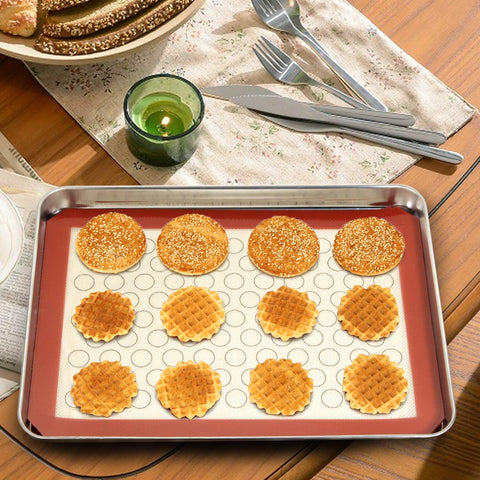 Wildone easy-clean mats and sheets simplify cleanup after roasting and baking.