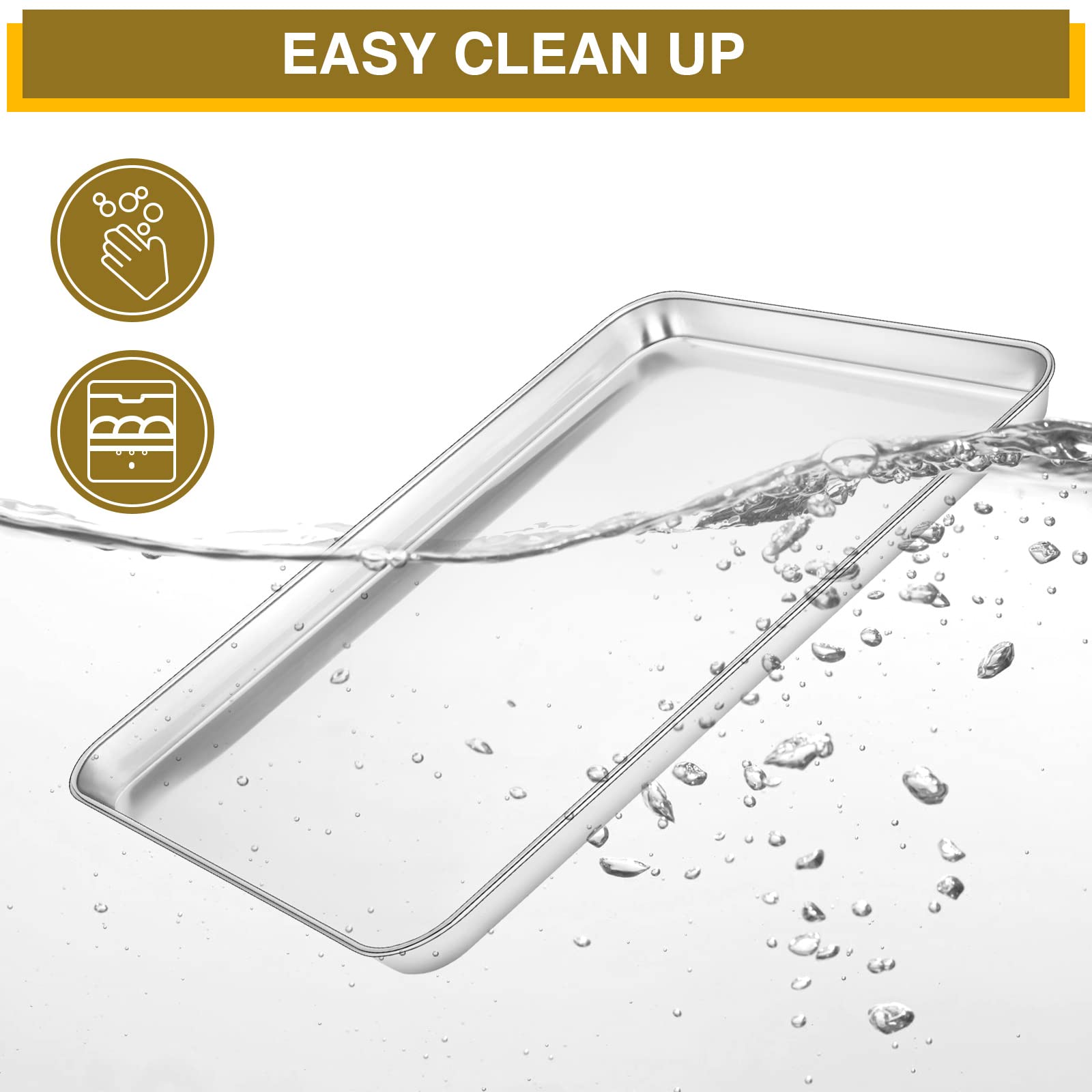 Wildone even-heat design helps cookies bake evenly across sheets.