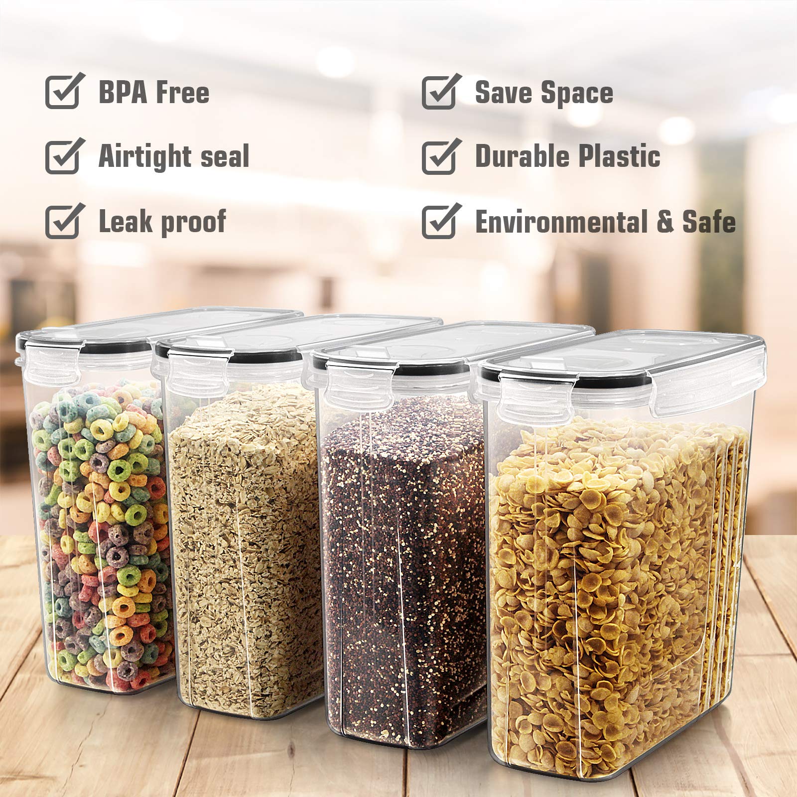 Wildone four-sided locking lid with silicone seal keeps contents fresh.