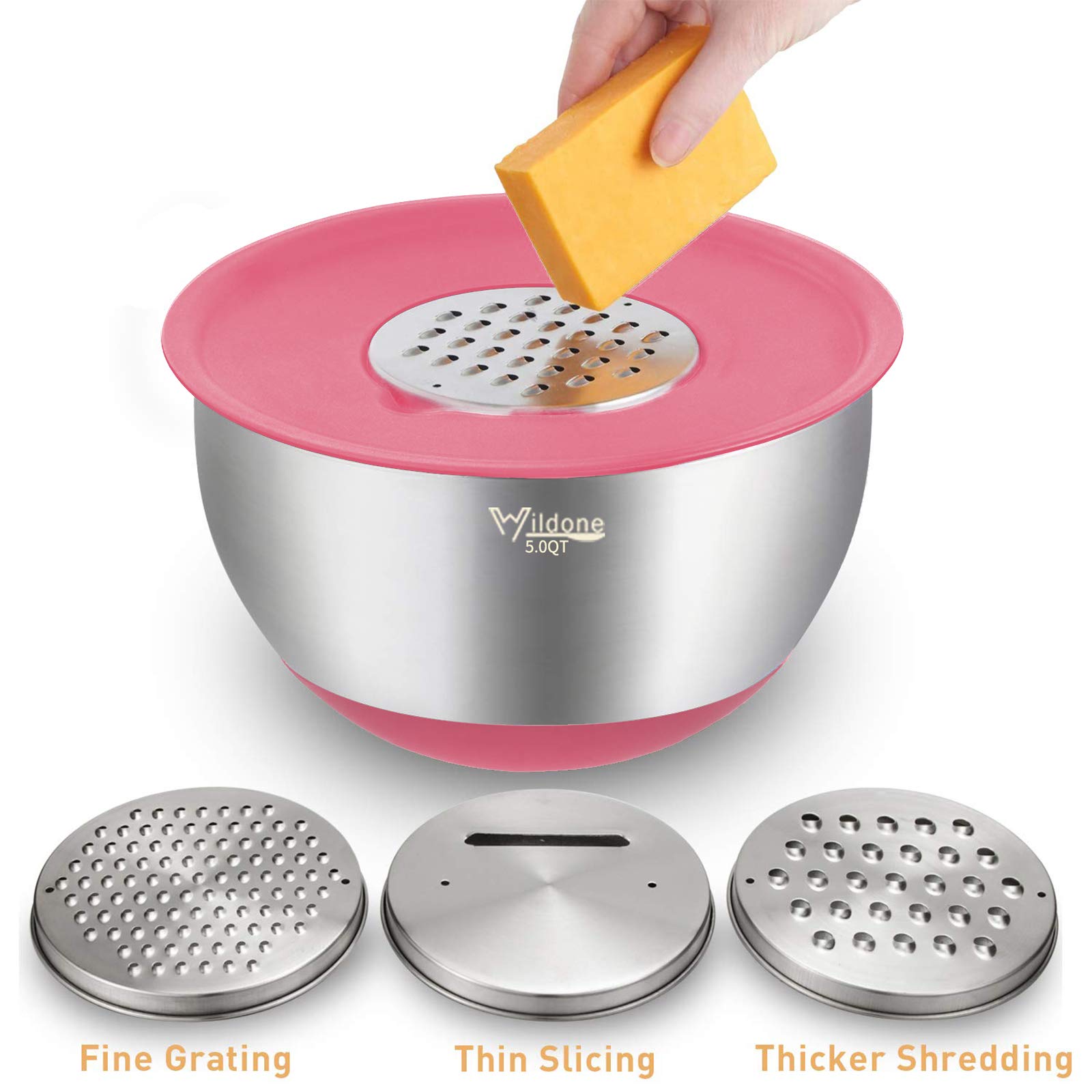 Wildone grater attachments expand prep options for quick zesting and shredding.