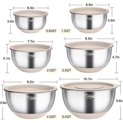 Wildone bowls with airtight lids keep ingredients fresh