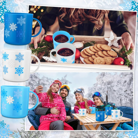 Willinglong Christmas mug blue set ideal for stocking stuffers