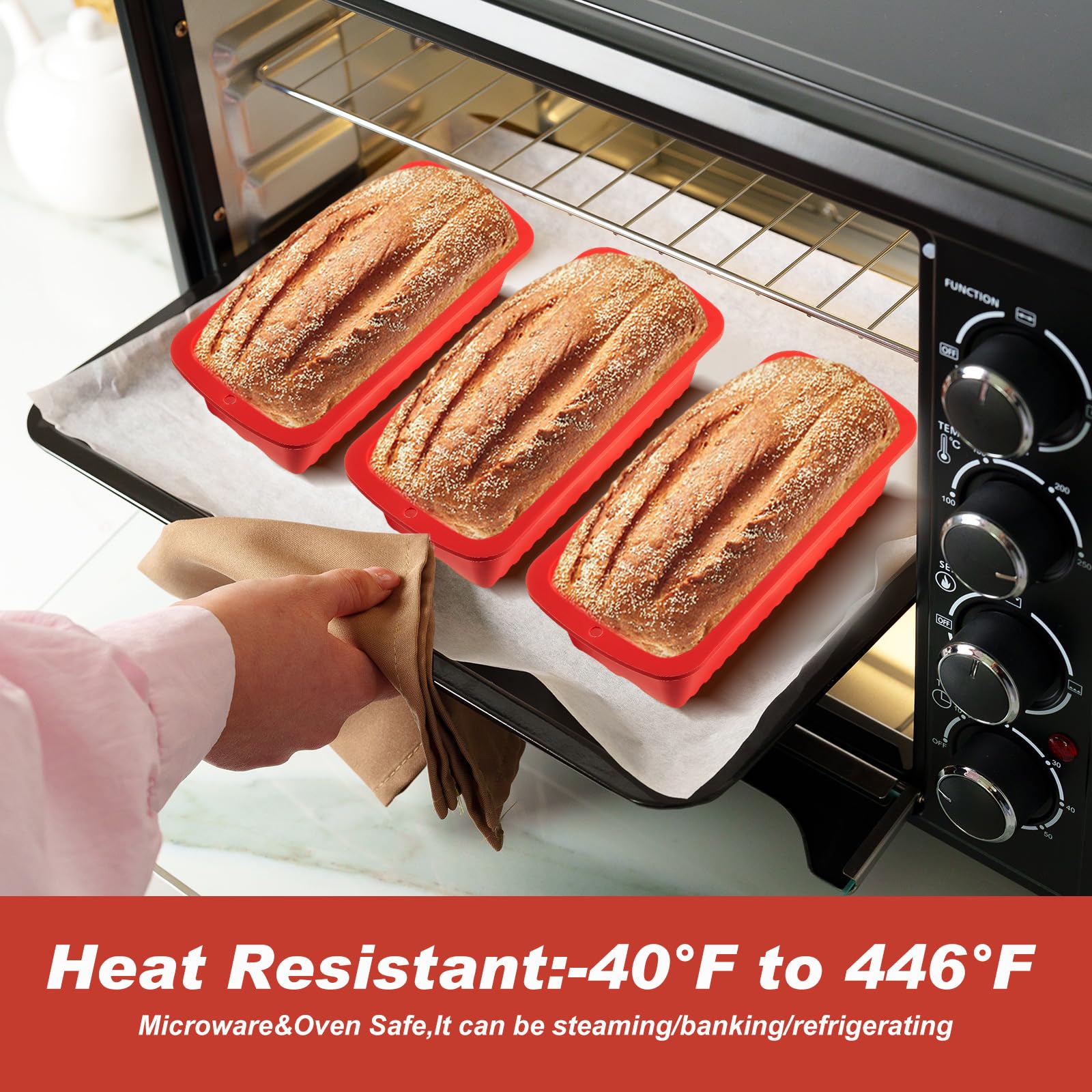 Willinglong loaf pans are easy to clean after baking.