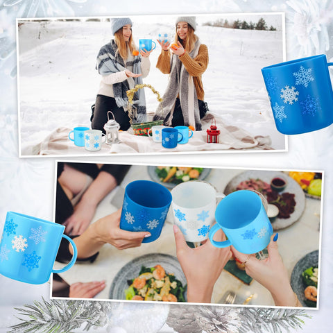 Willinglong holiday cups bulk 6oz suitable for kids' cocoa