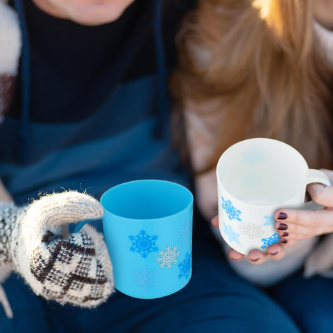 Willinglong plastic winter mug with handle for easy grip