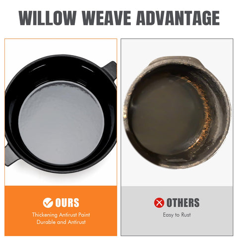 Willow Weave flake-top pattern adds seasonal style to stove