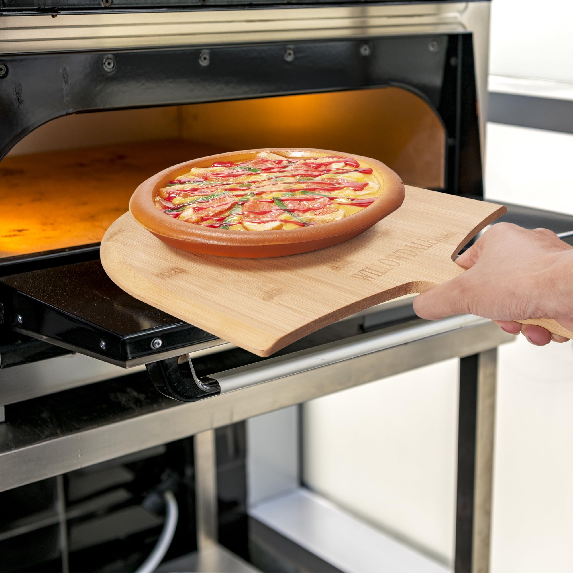 Willowdale pizza peel oven transfer ease helps slide pies safely.