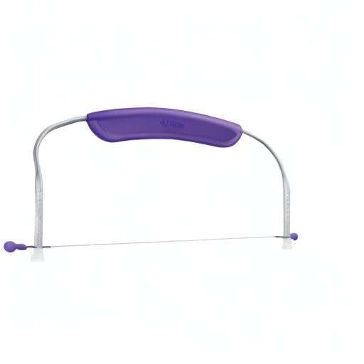 Wilton leveler with ergonomic handle and stable feet for controlled slicing