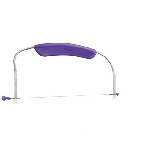 Wilton leveler with ergonomic handle and stable feet for controlled slicing