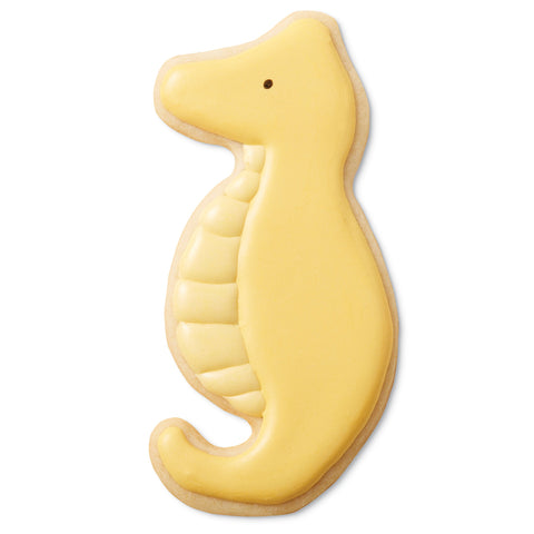 Wilton seal cookie cutter creates cute cookies for coastal sea life parties.
