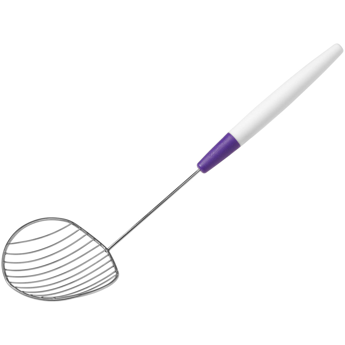 Wilton Candy Melts Dipping Scoop angled handle for precise dipping.