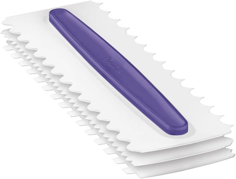Wilton Comb Icing Smoother easy cleanup with warm, soapy water.