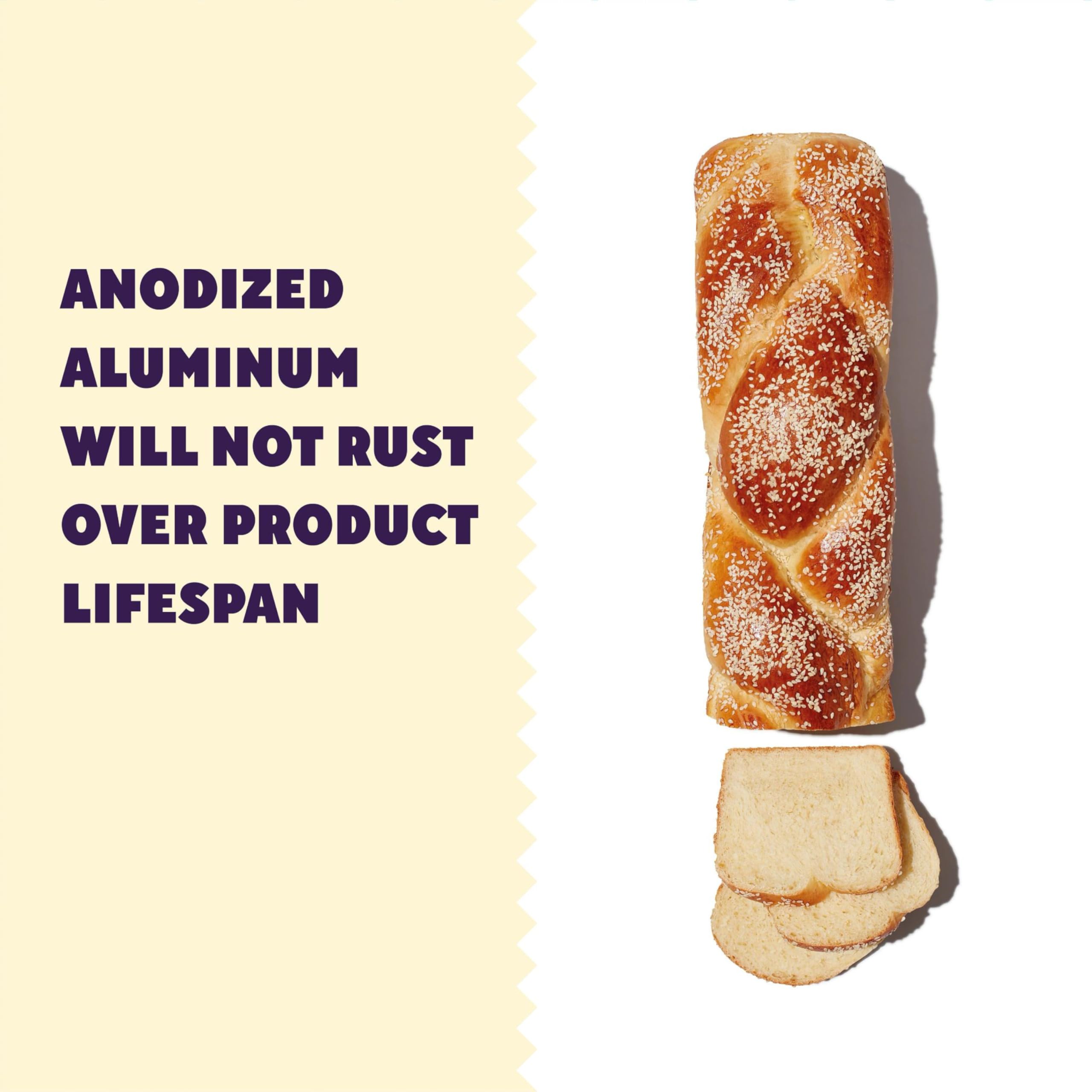 Rust-resistant aluminum Wilton loaf pan built for durability