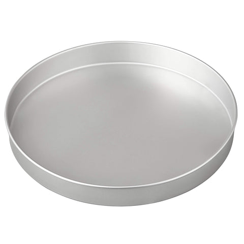 Wilton Performance Pans 16x2 inch round cake pan top view showing large capacity for tall layers