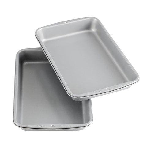 Wilton Recipe Right non-stick biscuit and brownie pan set for even baking.