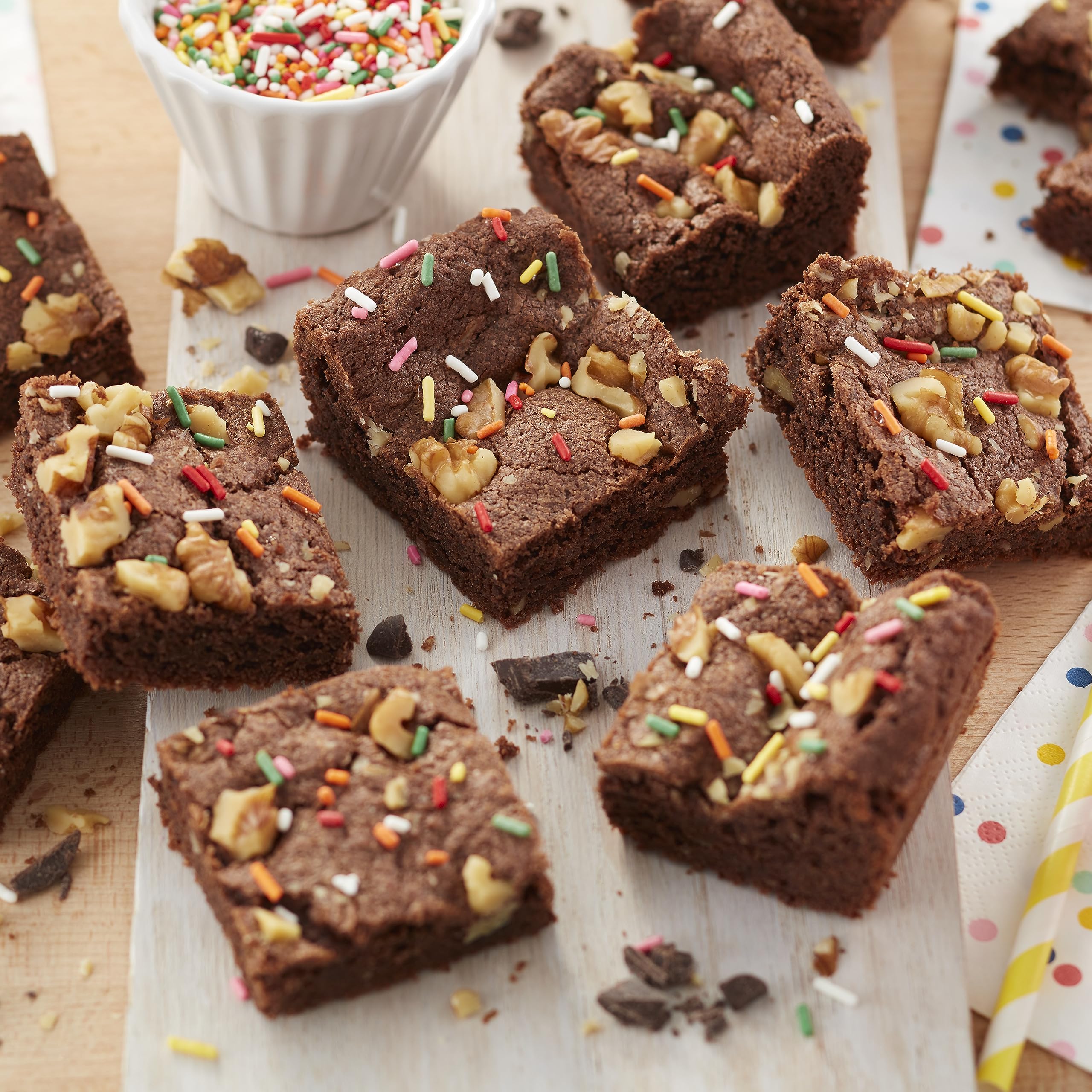 Two 11x7 inch pans ideal for biscuits, brownies, and small cakes.