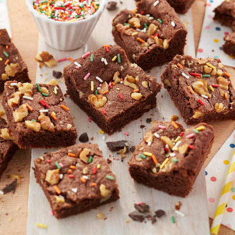 Two 11x7 inch pans ideal for biscuits, brownies, and small cakes.