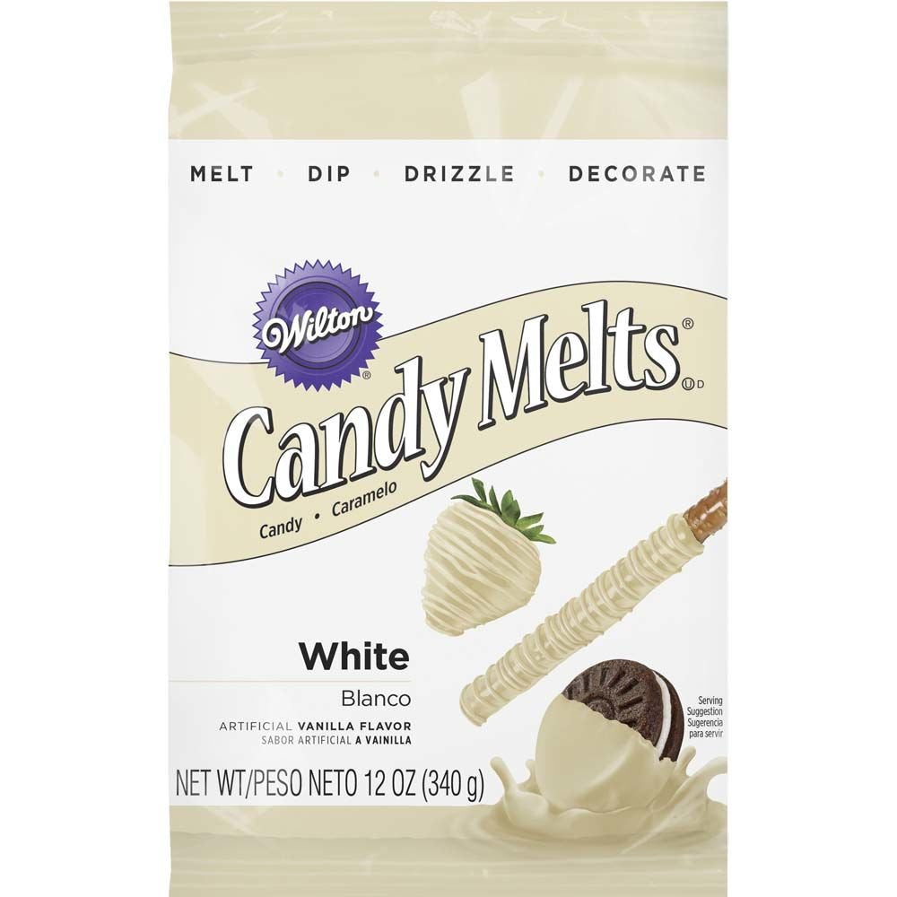 Wilton White Candy Melts 12 oz bag ready to melt for easy candy making