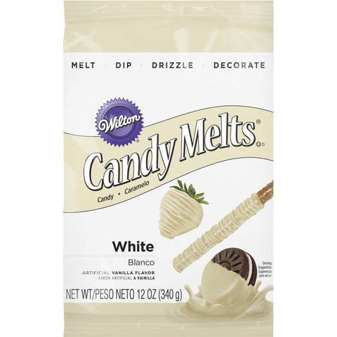 Wilton White Candy Melts 12 oz bag ready to melt for easy candy making