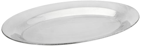 Winco APL-10 aluminum sizzling platter for hot, crisp dishes at tables