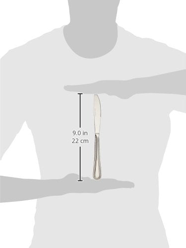 Winco Dots dinner knife with mirror finish highlighting durability for daily service