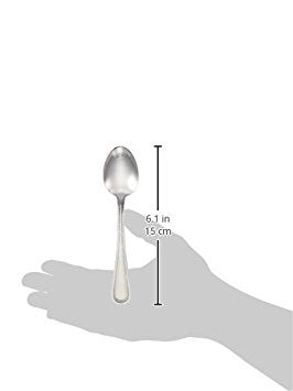 Winco Dots teaspoon showing beaded neck detail for upscale tabletop service
